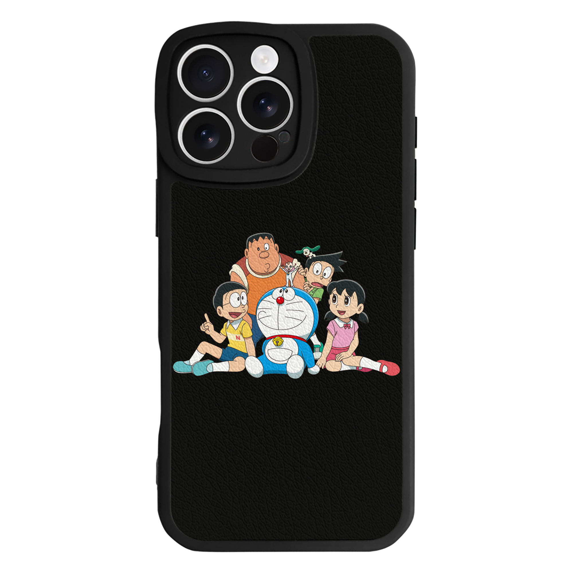 （画像用） ドラえもん Doraemon 【iPhone 16シリーズ対応】シリコンスマホケース（レザー調） 材質：シリコン